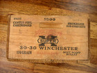 Vintage Western Super X Winchester 30-30 Wooden Ammo Crate 1000 Rounds Box