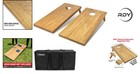 Elegant 4ft X 2ft Solid Wood Cornhole Boards With Stylish Light Brown Finish