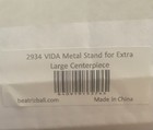 Beatriz Ball 2934 Vida Metal Stand   bowl Not Included  For Xl Centerpiece