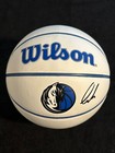 Luka Doncic Signed Dallas Mavericks Mini Basketball Coa