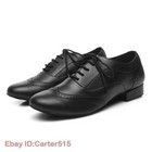 Men s Boys Latin Dance Shoes Black Leather Modern Ballroom Tango Jazz Shoes Soft