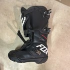 Fox Racing Comp X Motocross Mx Moto Dirt Bike Riding Atv Boots Black Men Size 8