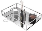  Decorative Tray mirror Tray For Jewelry bathroom Vanity 12 Inch Silver