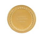 24k Gold Plated Bronze Medal Coin Vintage Queen Nefertiti Egyptian Pharaoh Art