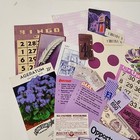35 Pieces Purple Paper Ephemera Junk Journal Paper Pack Vintage Paper Lot Z