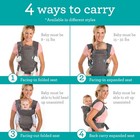 Ergonomic Convertible 4 In 1 Baby Carrier For Mom Infantino Flip Gray