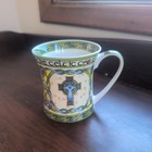 The Celtic Cross Irish Weave Design Art Bone China Coffee Tea Mug 