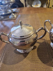 Oneida Silversmith Creamer   Sugar Bowl With Lid  Vintage   