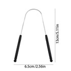 Stainless Steel Tongue Scraper Cleaner Adults Oral Care Bad Breath Dental 1pc