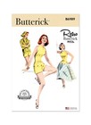 Retro Butterick Pattern Vintage 1950s Misses  Playsuit  Blouse  Skirt B6989 New