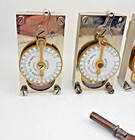 Antique Lot Of 3 Swiss Made Mosler Lock Co  Bank Vault Locks - Illinois Movement