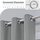 1 Panel Of Blackout Curtains Eyelet Ring Top Ready Made Thick Thermal Curtain