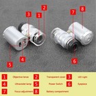 60x Magnifying Loupe Jewelry Jewelers Pocket Magnifier Loop Eye Glass Led Light