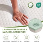 Memory Foam Mattress  8 Inch Medium Firm Mattress  Green Tea Cooling Gel Queens 