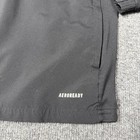 Adidas Jacket Youth Xl Black Aeroready Full Zip Hooded Windbreaker 3-stripes