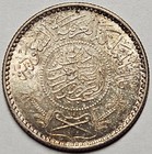 Saudi Arabia 1 4 Riyal Ah1354  1935   Nicely Toned Uncirculated   0914 Oz Silver