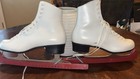 Rare Vintage Riedell 220 White Leather Skates Made In Usa  size 6 Ra  Great Cond