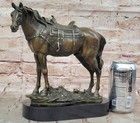 Vintage Horse Figurine Statue Brass Bronze Copper Metal Western Saddle Sale