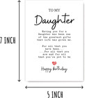 To My Dearest - Birthday Card For Daughter -  daughter  My Greatest Gift  - Perf