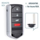 For 2013 2014 2015 Acura Rdx Proximity Smart Key Keyless Remote Fob Kr5434760