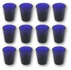Set Of 12 Libbey Whiskey Shot Glasses 1 5 Oz Cobalt Blue Glass New 