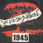 Vintage 90s Social Distortion 1945 R i p  Black Nuke T-shirt Punk Tee Size L