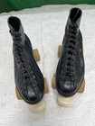 Roller Derby Quad Skates Womens Size 6 Black High Boot Vintage Pair