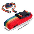 Adjustable Luggage Strap Travel Suitcase Cross Belt With Buckle Rainbow Design