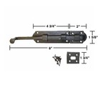 Renovators Supply Door Slide Bolt Latch 9  Iron Ball Tip Style Black Slide Bolt