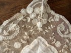Delicate Vtg Antique Linen Lace Wedding Heirloom Handkerchief Hankie