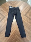 Under Armour Heatgear Boys Black Compression Leggings Pants Pull-on Running