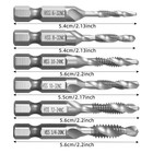 12-piece Drill Tap Set  American Standard Drill Tap Set High-speed Steel 4341