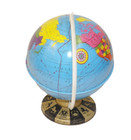 Vintage 1960 s Ohio Art Tin Litho Metal World Globe With Zodiac Signs Base
