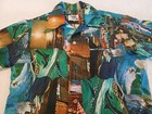 Vintage Pacific Isle Creations Hawaii Shirt Made In Usa 60s 70s Surf Photo Aloha
