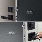 Front Door Lock Set keyed Alike Door Handle With Single Cylinder Deadbolt black