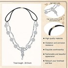 Head Chain Jewelry Headpiece Rhinestone Wedding Headband Headpiece Silver
