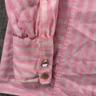 True Vintage Tem Tex Over Shirt Women s 20x27 Rockabilly Pink Striped 1950s Usa