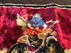 Vintage Middle Eastern Tapestry Wall Hanging Fringed Rug Prayer 38    X 19 5   
