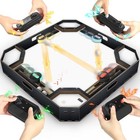 Cheerivy Game Air Hockey 4 Player  Hyperlaps 10 Game 4 Players Arcade Black