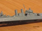 Vintage Wwii Wichita Class Cruiser Us Ca Ww2 Waterline Ship Metal 6  Mfg 