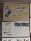 Worldwide Cover Lot Fdc Belgium 1958 Canada Blocks Airmail Usa France 8pc