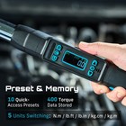 Seesii 3 8  Digital Torque Wrench 0   220 N  m 0   162 Ft-lbs   2  Accuracy Dual Alarm