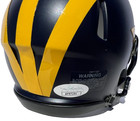 Jim Harbaugh Signed Autographed Michigan Wolverines Mini Helmet Football Jsa
