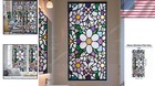 Window Privacy Film Stained Glass Effect Static Cling Uv Blocking Sun Shield