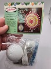 Leewards Fascination Blue  Vintage Sequin Bead Christmas Ornament Kit Stunning 