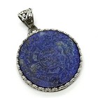 Islamic Healing Talisman Engraving Lapis Pendant