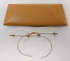 1900 s Hawks Oval Eyewear Glasses 10k Gold For New Rx Vintage Antique Spectacles