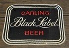 Vintage Carling Black Label Beer Brewing Co Large Uniform Patch Embroidered 7 5   