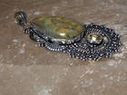 Jasper   Citrine Gemstones 925 Wicca Metaphysical Pendant Amulet