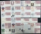 Lot Of 130 Dwight D  Eisenhower Mixed Cachet First Day Covers Panes  Singles  Bl